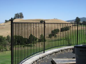 Healdsburg wrought security fence